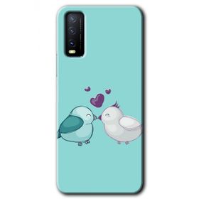 Vivo Y11S Mutlu Kuşlar Baskılı Uyumlu Silikon Kılıf