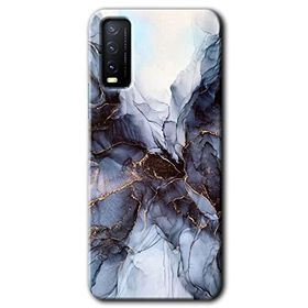 Vivo Y11S Otantik Mermer Baskılı Uyumlu Silikon Kılıf