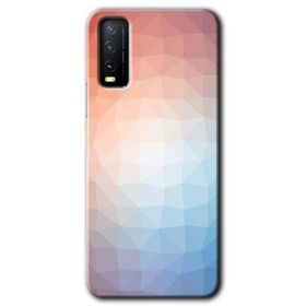 Vivo Y11S Polygon Graident 3 Baskılı Uyumlu Silikon Kılıf