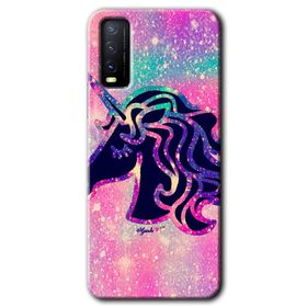 Vivo Y11S Unicorn Kristal Baskılı Uyumlu Silikon Kılıf