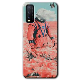 Vivo Y11S Uzay Bahçesi Baskılı Uyumlu Silikon Kılıf