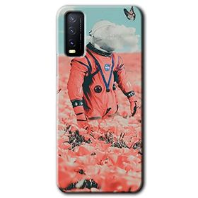 Vivo Y11S Uzay Bahçesi Baskılı Uyumlu Silikon Kılıf