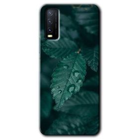 Vivo Y11S Yağmurlu Yaprak Baskılı Uyumlu Silikon Kılıf