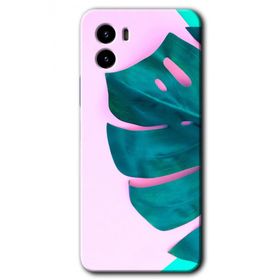 Vivo Y15S 3D Yaprak Baskılı Uyumlu Silikon Kılıf