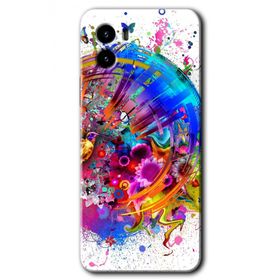 Vivo Y15S 4K Clock Baskılı Uyumlu Silikon Kılıf