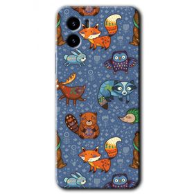 Vivo Y15S Animals Funny Baskılı Uyumlu Silikon Kılıf
