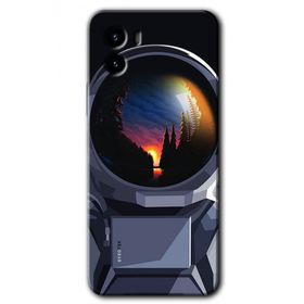 Vivo Y15S Astronot Baskılı Uyumlu Silikon Kılıf