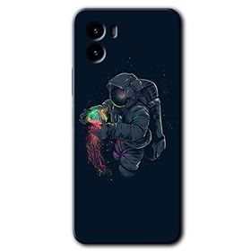Vivo Y15S Astronot Kıyafeti Baskılı Uyumlu Silikon Kılıf