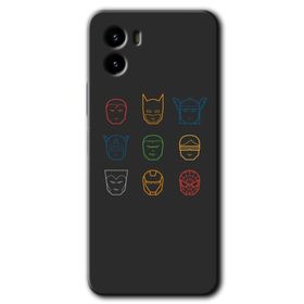 Vivo Y15S Avengers Minimalism Baskılı Uyumlu Silikon Kılıf