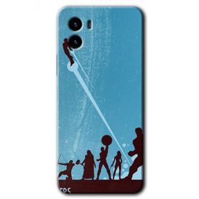 Vivo Y15S Avengers Team Baskılı Uyumlu Silikon Kılıf