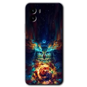 Vivo Y15S Ballı Baykuş Baskılı Uyumlu Silikon Kılıf