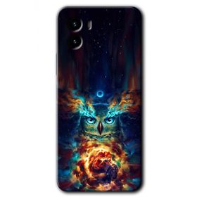 Vivo Y15S Ballı Baykuş Baskılı Uyumlu Silikon Kılıf