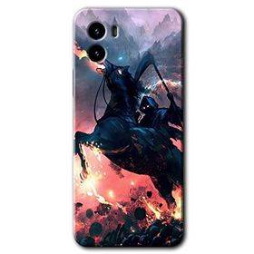 Vivo Y15S Bloodhorne Baskılı Uyumlu Silikon Kılıf