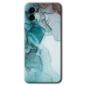 Vivo Y15S Buzul Mermer Baskılı Uyumlu Silikon Kılıf