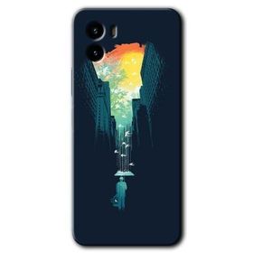Vivo Y15S City Bird Sky Baskılı Uyumlu Silikon Kılıf