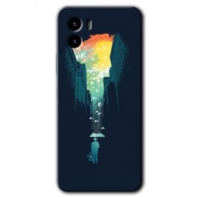 Vivo Y15S City Bird Sky Baskılı Uyumlu Silikon Kılıf