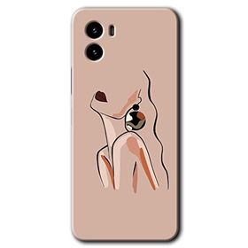 Vivo Y15S Çizim Silüet Baskılı Uyumlu Silikon Kılıf