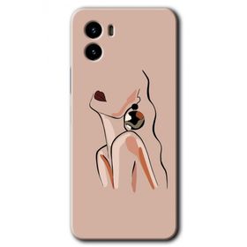 Vivo Y15S Çizim Silüet Baskılı Uyumlu Silikon Kılıf