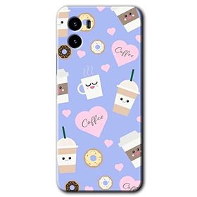 Vivo Y15S Coffee Cake Baskılı Uyumlu Silikon Kılıf