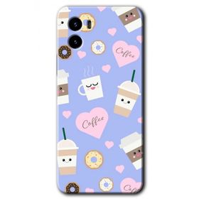 Vivo Y15S Coffee Cake Baskılı Uyumlu Silikon Kılıf