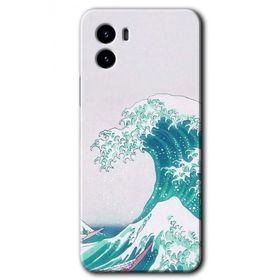 Vivo Y15S Dalga Baskılı Uyumlu Silikon Kılıf