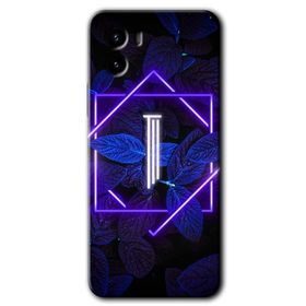 Vivo Y15S Dark Neon Yaprak İ Harfi Baskılı Uyumlu Silikon Kılıf