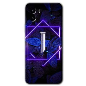 Vivo Y15S Dark Neon Yaprak İ Harfi Baskılı Uyumlu Silikon Kılıf