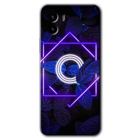 Vivo Y15S Dark Neon Yaprak O Harfi Baskılı Uyumlu Silikon Kılıf