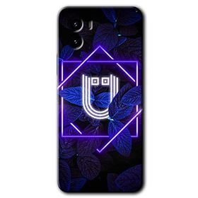 Vivo Y15S Dark Neon Yaprak Ü Harfi Baskılı Uyumlu Silikon Kılıf