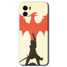 Vivo Y15S Dragon Hunter 1 Baskılı Uyumlu Silikon Kılıf
