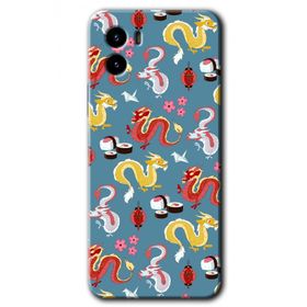 Vivo Y15S Funky Dragon Baskılı Uyumlu Silikon Kılıf