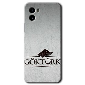 Vivo Y15S Göktürk Baskılı Uyumlu Silikon Kılıf