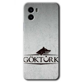 Vivo Y15S Göktürk Baskılı Uyumlu Silikon Kılıf