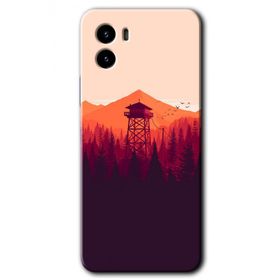 Vivo Y15S Gözlem Kulesi Baskılı Uyumlu Silikon Kılıf