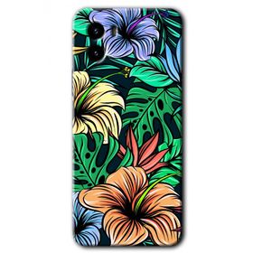 Vivo Y15S Hibiscus Flowers Baskılı Uyumlu Silikon Kılıf