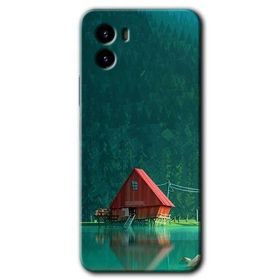 Vivo Y15S House In Woods Baskılı Uyumlu Silikon Kılıf