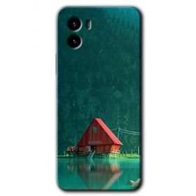 Vivo Y15S House In Woods Baskılı Uyumlu Silikon Kılıf