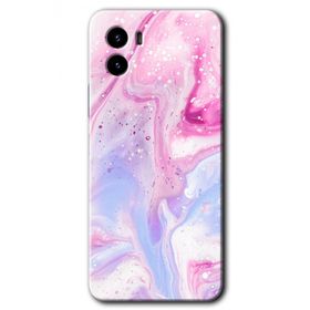 Vivo Y15S Kabarmış Leke Baskılı Uyumlu Silikon Kılıf