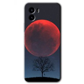 Vivo Y15S Kanlı Ay Baskılı Uyumlu Silikon Kılıf