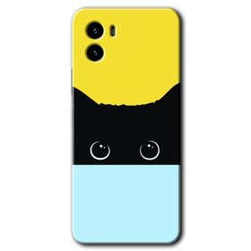 Vivo Y15S Kara Kedi Baskılı Uyumlu Silikon Kılıf