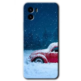 Vivo Y15S Karlı Vosvos Baskılı Uyumlu Silikon Kılıf
