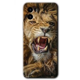 Vivo Y15S King Lion Baskılı Uyumlu Silikon Kılıf