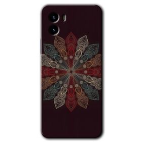 Vivo Y15S Mandala Patterns Kaleidoscope Baskılı Uyumlu Silikon Kılıf