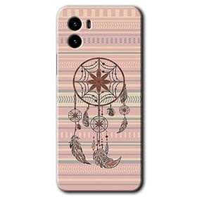 Vivo Y15S Mandala Retro Baskılı Uyumlu Silikon Kılıf