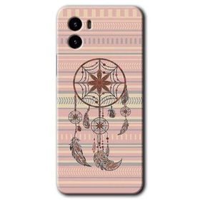 Vivo Y15S Mandala Retro Baskılı Uyumlu Silikon Kılıf