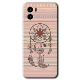 Vivo Y15S Mandala Retro Baskılı Uyumlu Silikon Kılıf