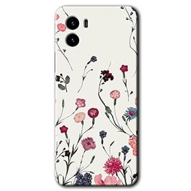 Vivo Y15S Mat Çiçek Baskılı Uyumlu Silikon Kılıf