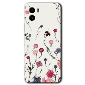 Vivo Y15S Mat Çiçek Baskılı Uyumlu Silikon Kılıf