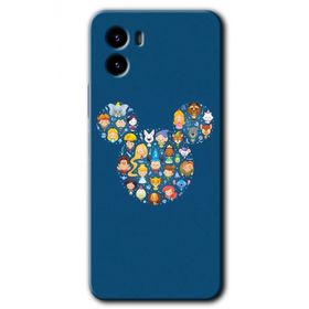 Vivo Y15S Mickey Baskılı Uyumlu Silikon Kılıf