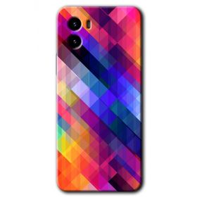 Vivo Y15S Multi Oblique Baskılı Uyumlu Silikon Kılıf